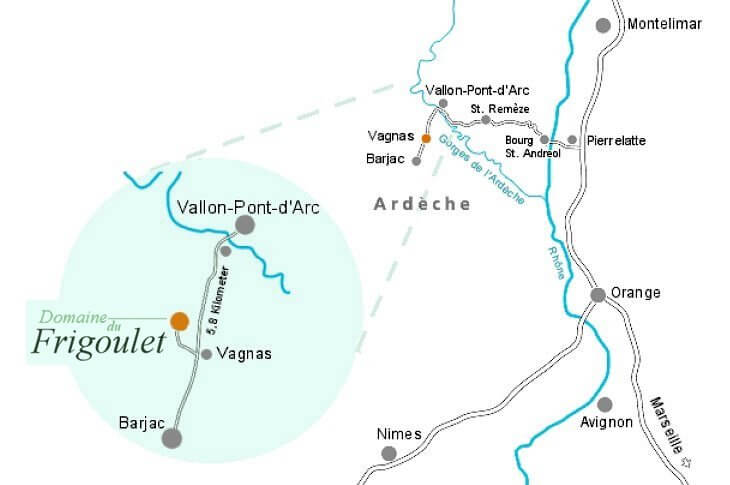 Arrivée au Domaine du Frigoulet Arrivée au Domaine du Frigoulet