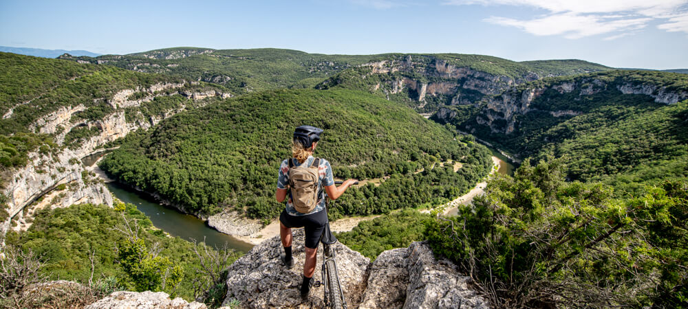 Biken in der Ardche, Frankreich