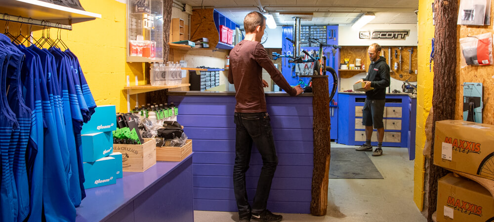 Infrastruktur im Bikezentrum Domaine du Frigoulet