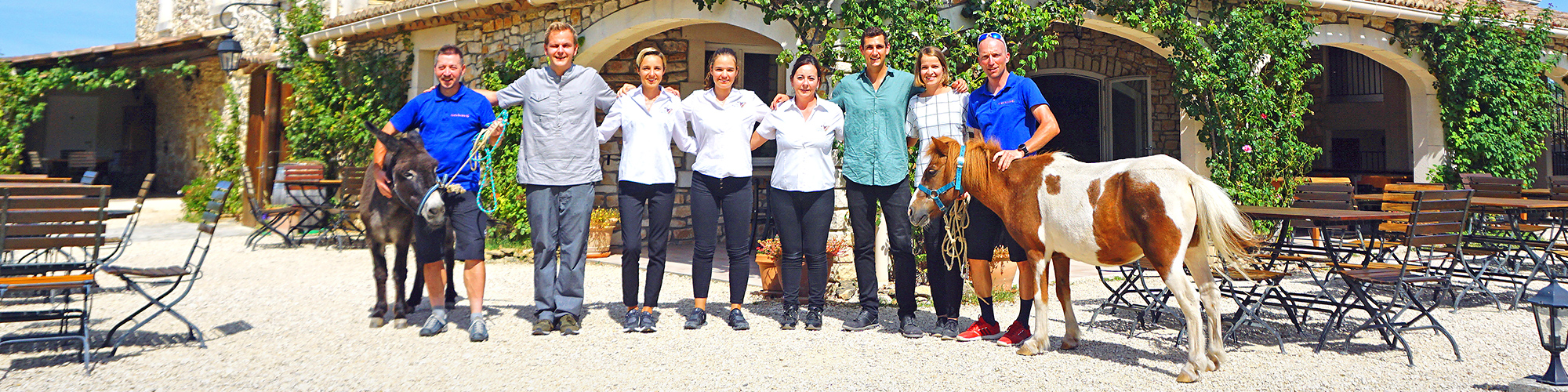 Bike-Zentrum - Domaine du Frigoulet, das Team